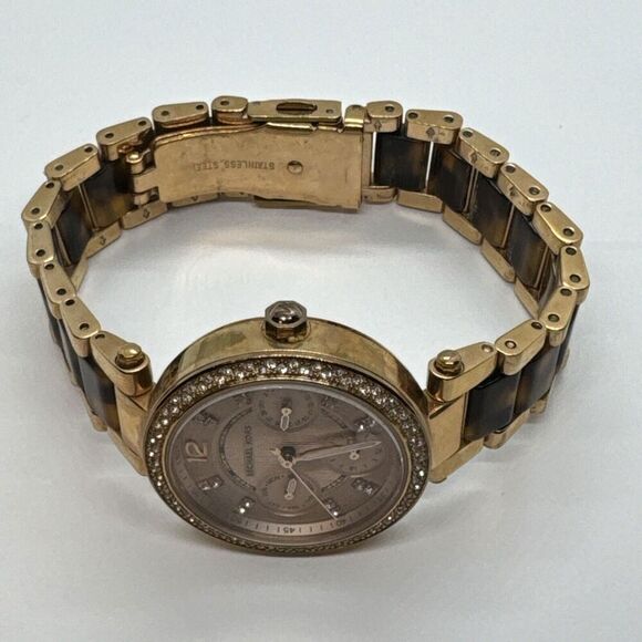 Michael Kors MK5841 Women\'s Two Tone Analog Rose Dial Quartz Wrist Watch JNA290 main image 7